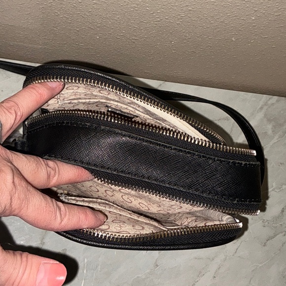 GUESS Charcoal Crossbody Bag with Pom Pom - Picture 9 of 10